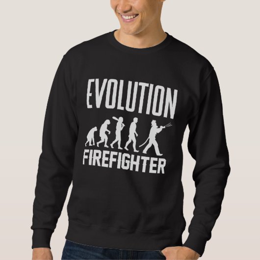 Golf Evolution From Monkey To Men Golfing Sweatshirt (Vorderseite)