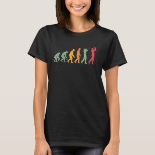 Golf Evolution Funny Golfer Geschenk für Vater Ehe T-Shirt