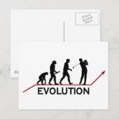 Golf-Evolution Postkarte (Vorne/Hinten)