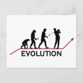 Golf-Evolution Postkarte (Vorderseite)