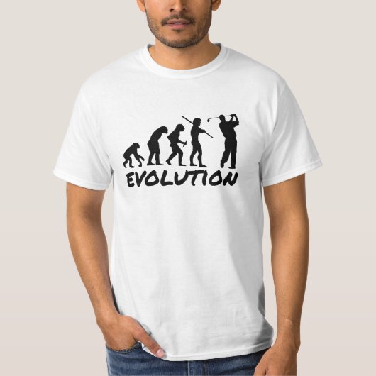 Golf-Evolution T-Shirt (Vorderseite)