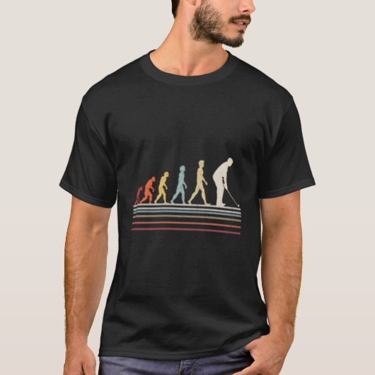 Golf-Evolution T-Shirt (Vorderseite)