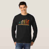 Golf Evolution von Man Sport Retro Golflehrer T-Shirt (Vorne ganz)