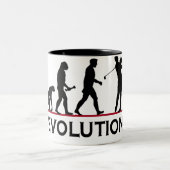 Golf-Evolution Zweifarbige Tasse (Mittel)