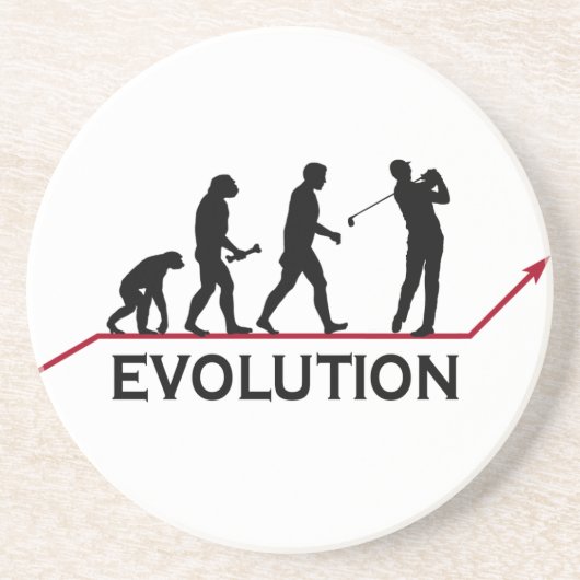 Golf-Evolutions-Untersetzer Untersetzer (Vorne)