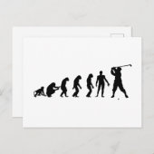 Golf Evolutionstheorie des Sport Postkarte (Vorne/Hinten)