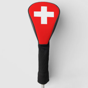 Golf-Fahrer-Abdeckung mit Flagge von der Schweiz Golf Headcover