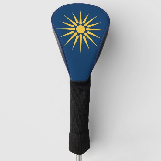 Golf-Fahrerabdeckung mit Flagge von Makedonien, Gr Golf Headcover (Vorderseite)