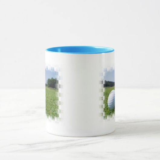 Golf-Fahrrinnen-Kaffee-Tasse Tasse (Zentrum)