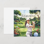 Golf Fairway Dankbarkeit: Danke Karte (Vorne/Hinten)
