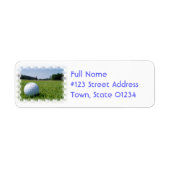 Golf Fairway-Mailing-Label (Vorne)