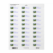 Golf Fairway-Mailing-Label (Vorne)