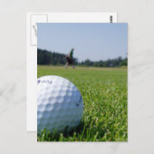Golf Fairway Postkarte (Vorne/Hinten)