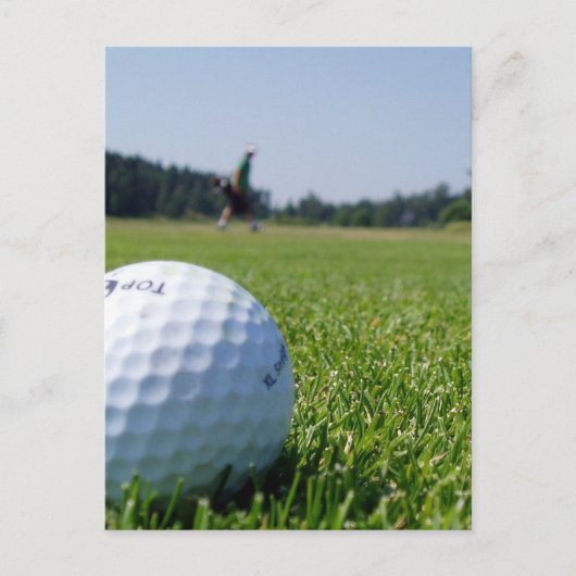 Golf Fairway Postkarte (Vorderseite)