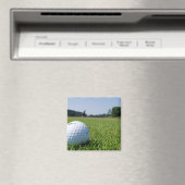 Golf Fairway Square Magnet (In Situ (Geschirrspüler))