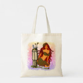 Golf Fairy custom name tote bag Tragetasche (Rückseite)