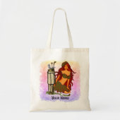 Golf Fairy custom name tote bag Tragetasche (Vorne)
