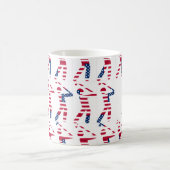 GOLF FAN Beste MAMA je Personalisierte USA-Flagge Kaffeetasse (Mittel)