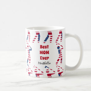 GOLF-FAN Beste MUM aller Zeiten Personalisierte US Kaffeetasse