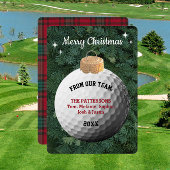 Golf Fan Personalisiert Ornament Weihnachtskarte Dankeskarte