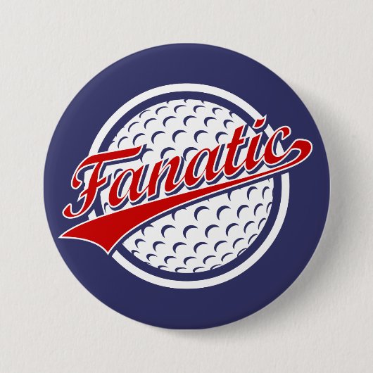 Golf-Fanatiker Button (Vorderseite)