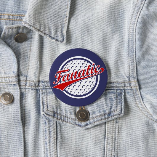 Golf-Fanatiker Button (Beispiel)
