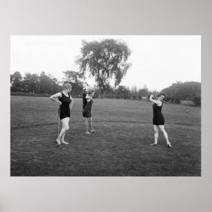 Golf Fashion der 1920er Jahre Poster