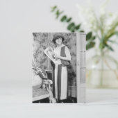 Golf Fashion der 1920er Jahre Postkarte (Stehend Vorderseite)