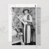 Golf Fashion der 1920er Jahre Postkarte (Vorne/Hinten)