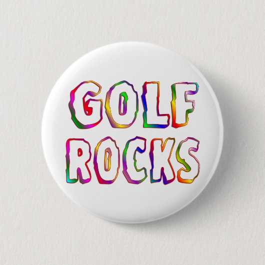 Golf-Felsen Button (Vorderseite)