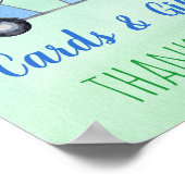 Golf First Birthday Par-T Cards & Gifts Unterschri Poster (Ecke)