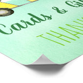 Golf First Birthday Par-T Cards & Gifts Unterschri Poster (Ecke)