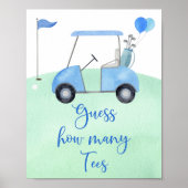 Golf First Birthday Par-T Guess Wie viele Spiel Poster (Vorne)