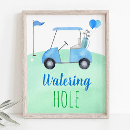 Golf First Birthday Par-tee Wasserloch Schild