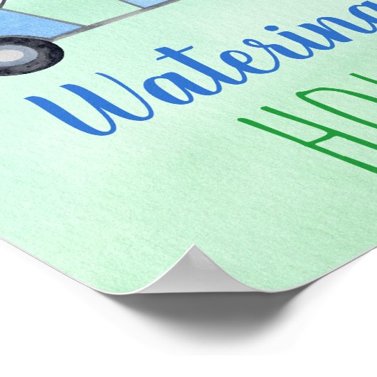 Golf First Birthday Par-tee Wasserloch Schild (Ecke)