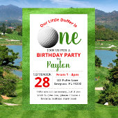 Golf First Geburtstag Einladung