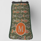 Golf & Fishing Bachforelle Orange Gran Green Headcover (Rotieren 90)