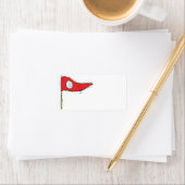 Golf Flag Adressaufkleber (Insitu)