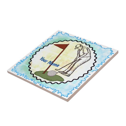 Golf Flag Fliese (Seite)