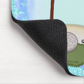Golf Flagge Mousepad (Ecke)