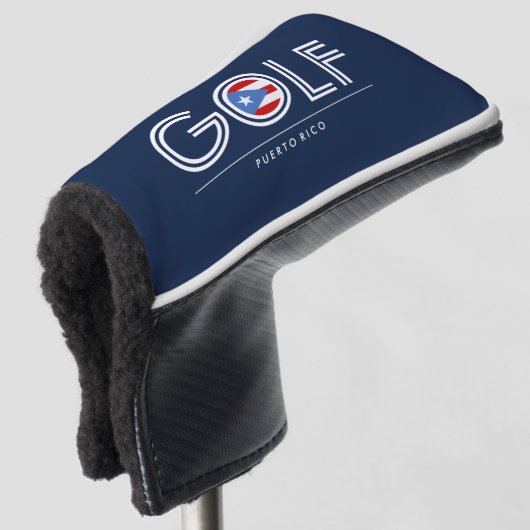 Golf Flagge von Puerto Rico Headcover (3/4 Vorderseite)