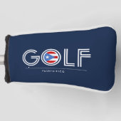 Golf Flagge von Puerto Rico Headcover (Vorderseite)