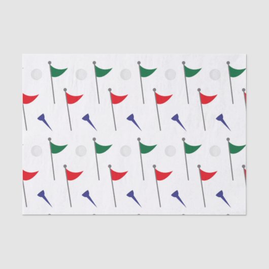 Golf Flaggen Seidenpapier (Vorderseite)