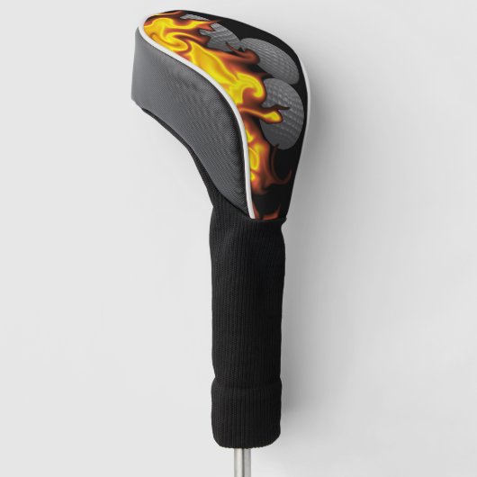 Golf-Flammen Golf Headcover (angewinkelt)