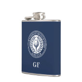 Golf-Flasche mit individuellem Namen Monogramm Tra Flachmann (Links)