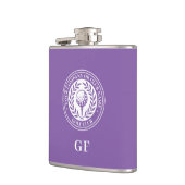 Golf-Flasche mit individuellem Namen und Monogramm Flachmann (Links)
