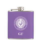 Golf-Flasche mit individuellem Namen und Monogramm Flachmann (Vorderseite)