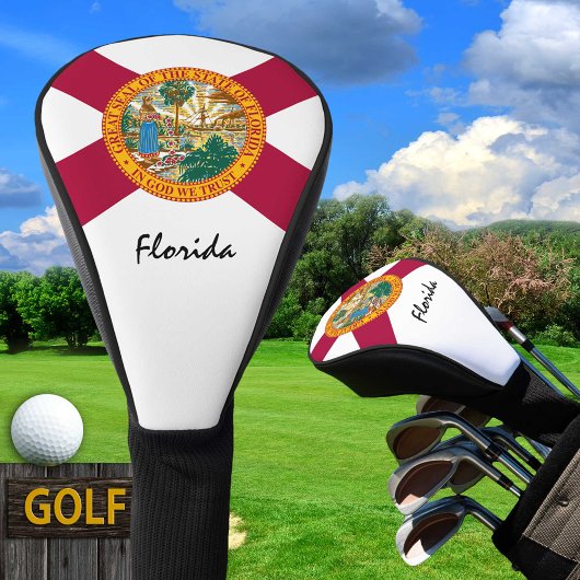 Golf Florida & Florida Flag / Golf Clubs Abdeckung Headcover