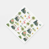 Golf Florida mit Flamingo-Motiv Serviette (Ecke)