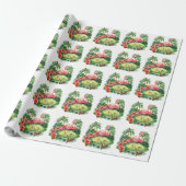 Golf Florida mit Flamingo-Ruhestand Geschenkpapier (Ungerollt)
